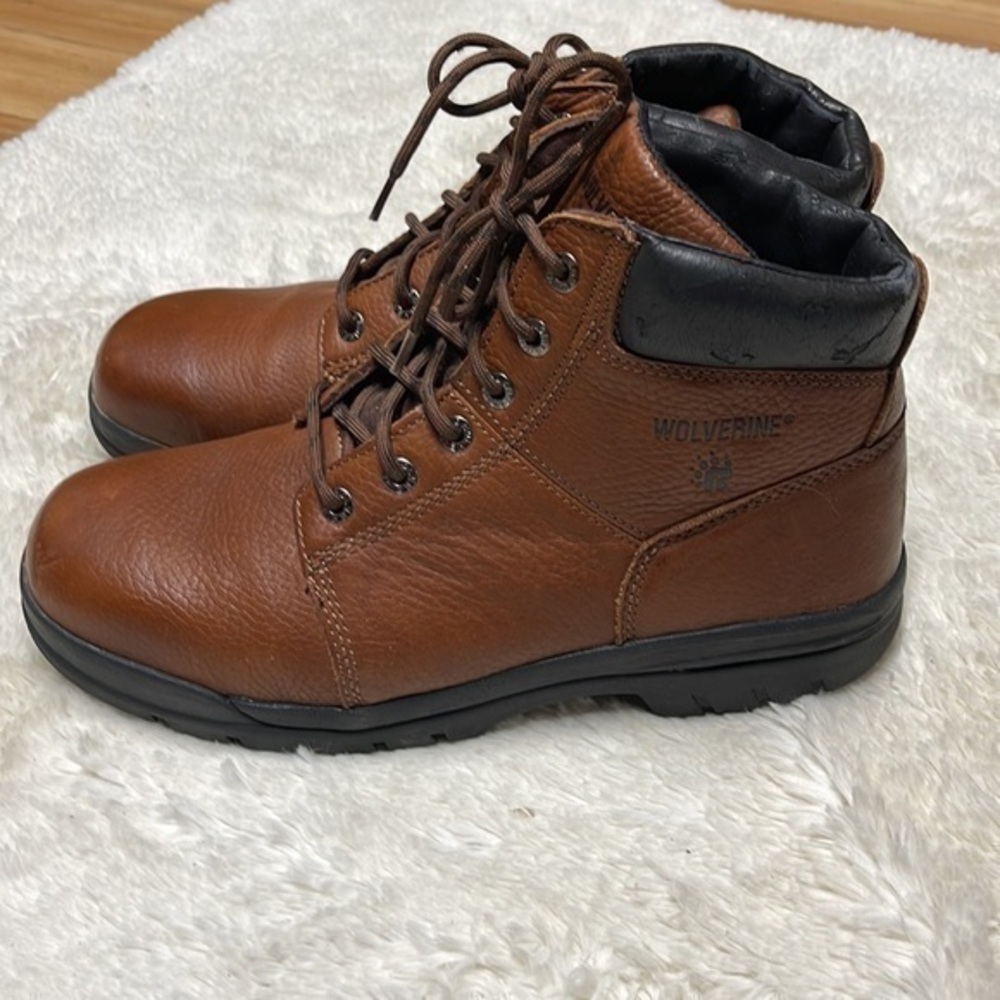 NWOT Men's Brown Wolverine W04735 Work Boot Men’s Size 13 EW  Non-Steel toe